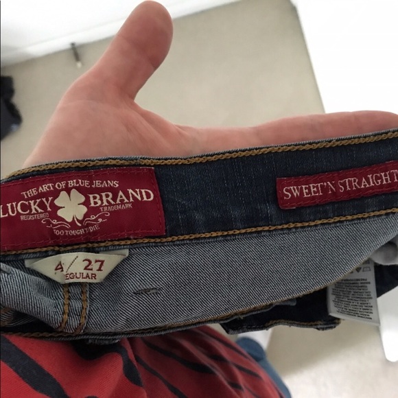 EUC Lucky Brand Sweet N’ Straight Jeans size 27 - Picture 5 of 6